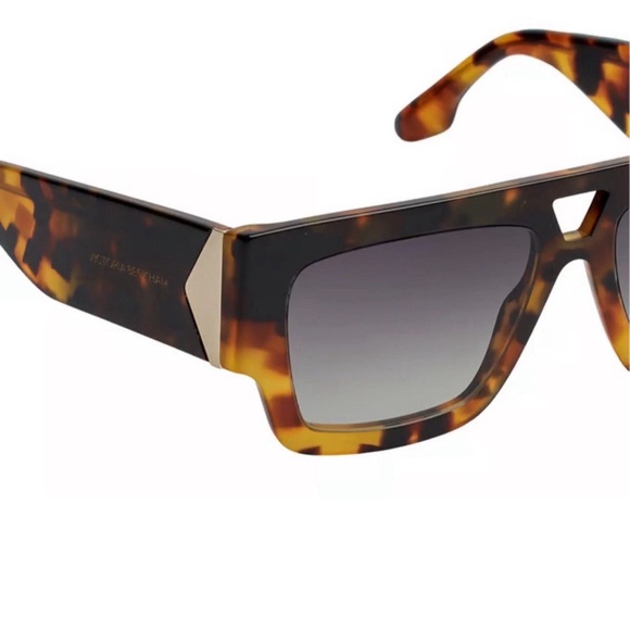 NEW Victoria Beckham VB651S 232 WomenSunglasses Dark Havana Square Authentic - Picture 4 of 4